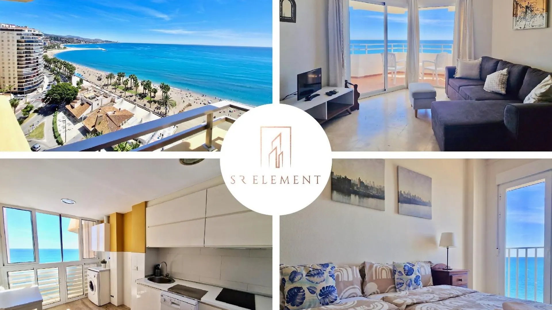 Sr Malagueta Beach Front Wonderful Sea View Малага